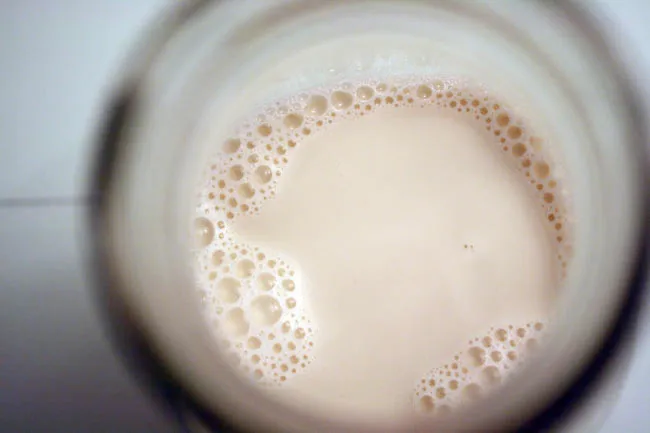 homemade almond milk