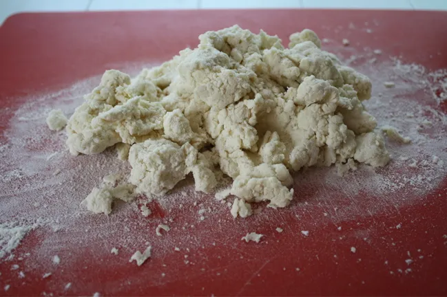 cream biscuit dough for shortcakes