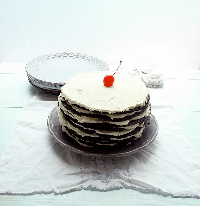 chocolate icebox cake (from scratch)
