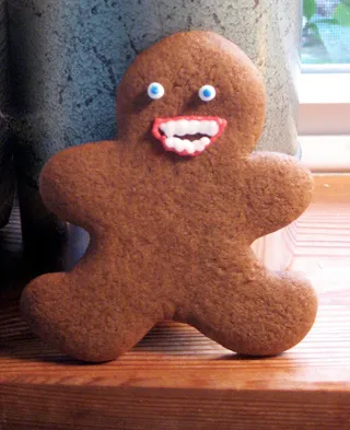 chompers the gingerbread man (on the lam!)