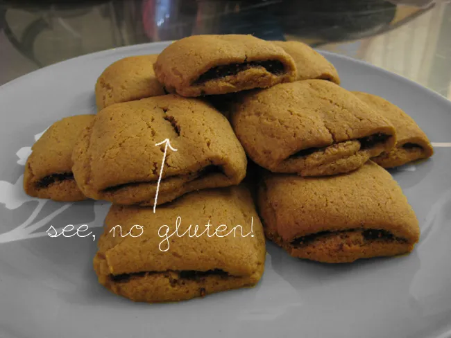 a plate of gluten-free fig bars
