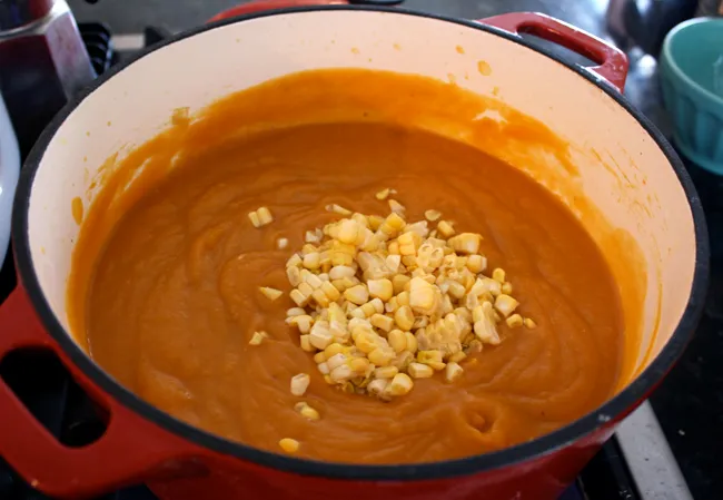 pureed sweet potato bisque